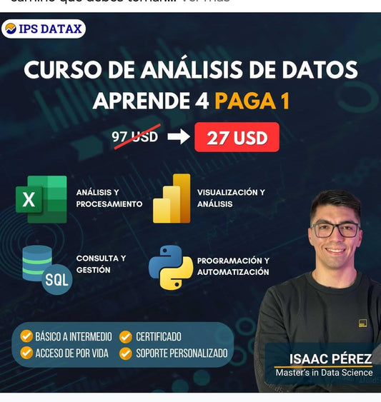Curso de Análisis de datos (Excel-Power Bi-SQL-Phyton)