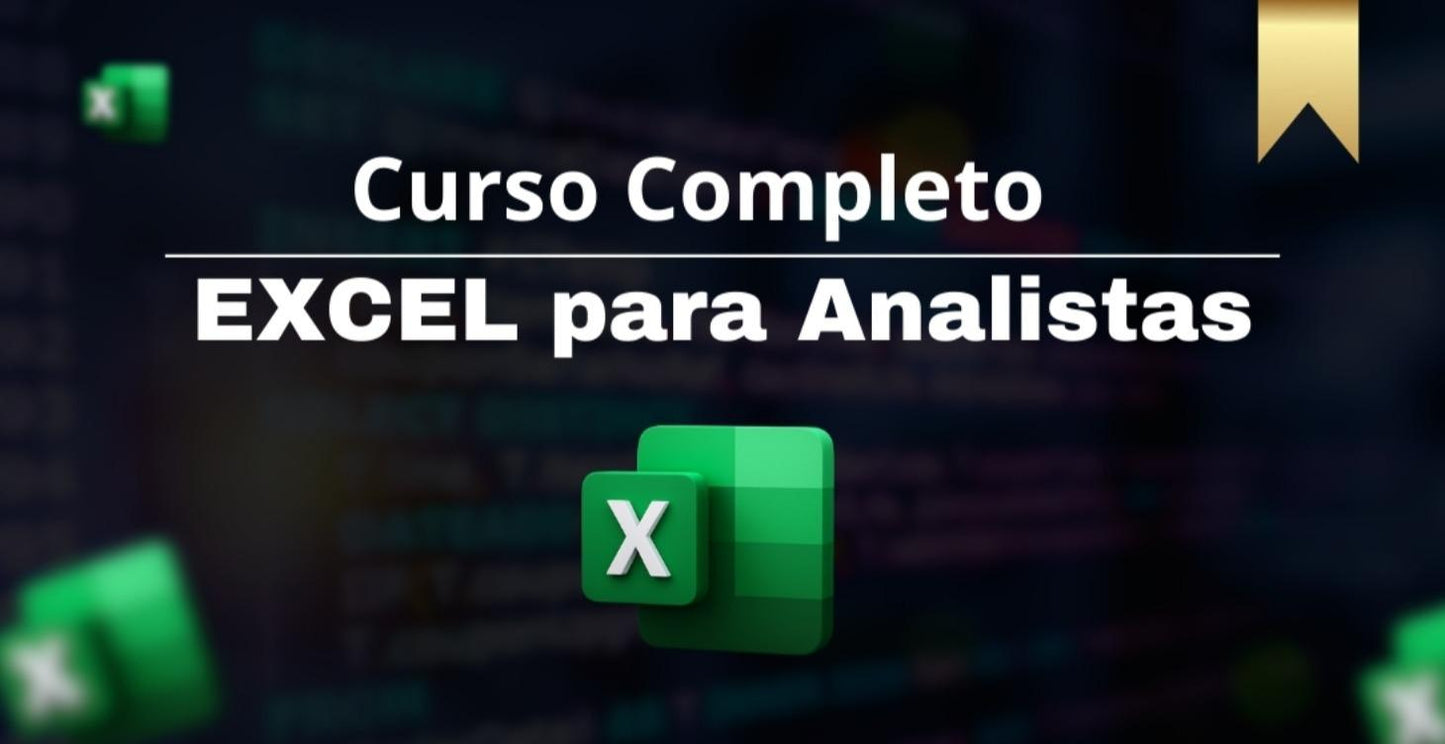 📗 Curso Completo de Excel para analistas
